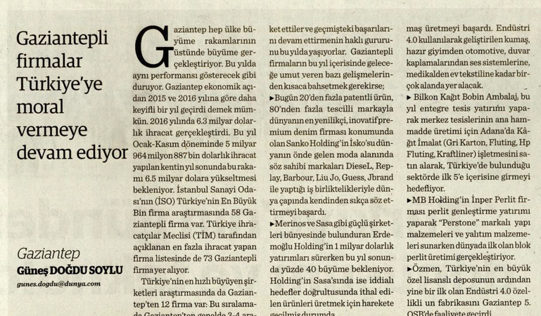 Gaziantepli firmalar Türkiye'ye moral vermeye devam ediyor