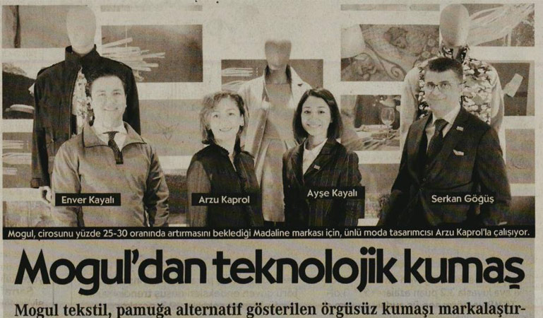 Mogul'dan teknolojik kumaş