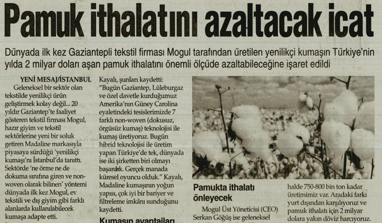 Pamuk ithalat\n\ azaltacak icat
